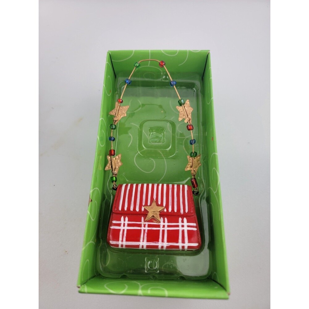 Lollysticks by Kym Bowles - Red Handbag with Stars Ornament